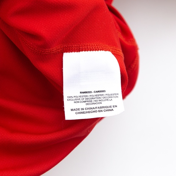 Nike Men's Large Dri-Fit T-Shirt - Red / Black - Picture 4 of 5